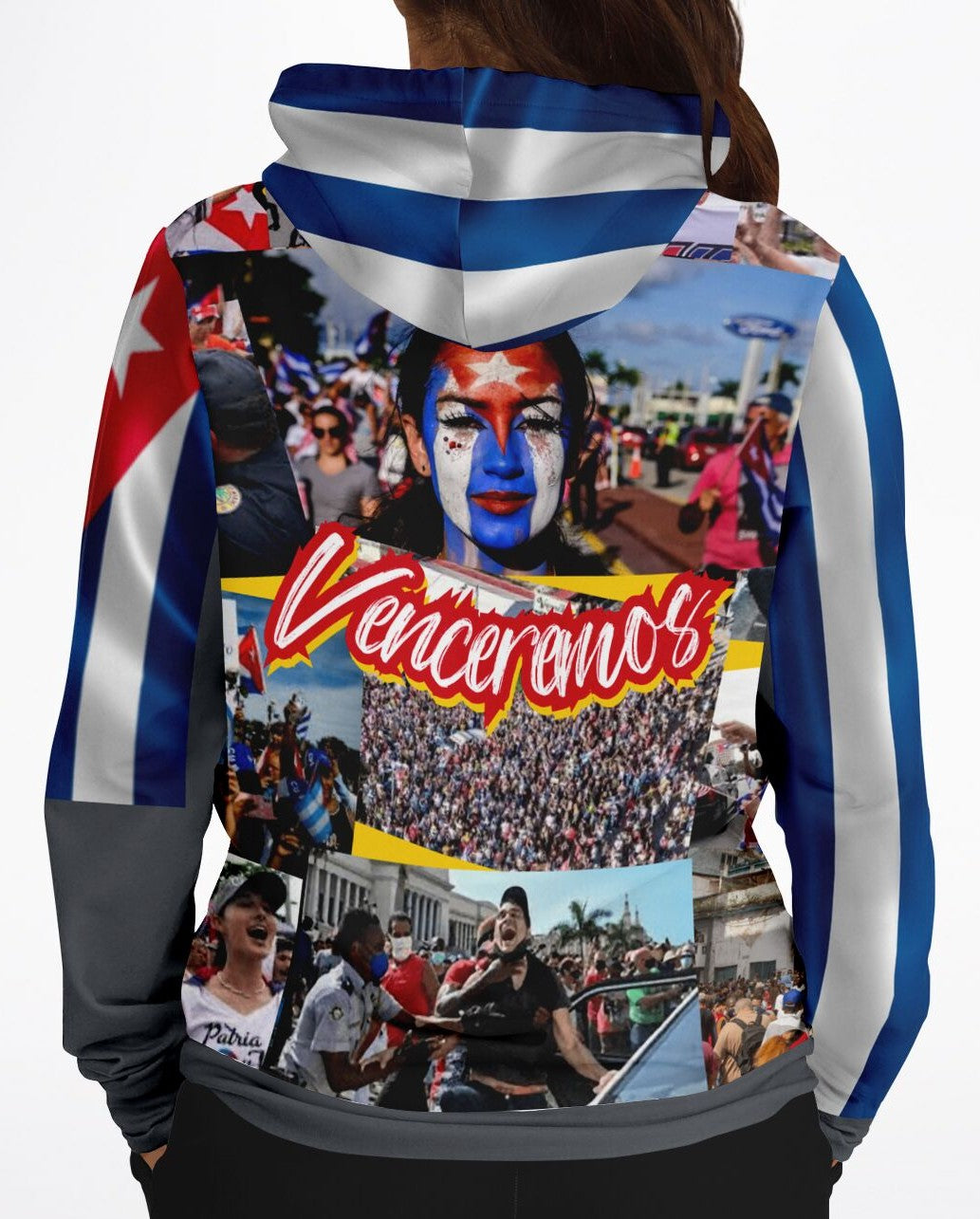 Fashion Hoodie - Viva Cuba Libre, Venceremos