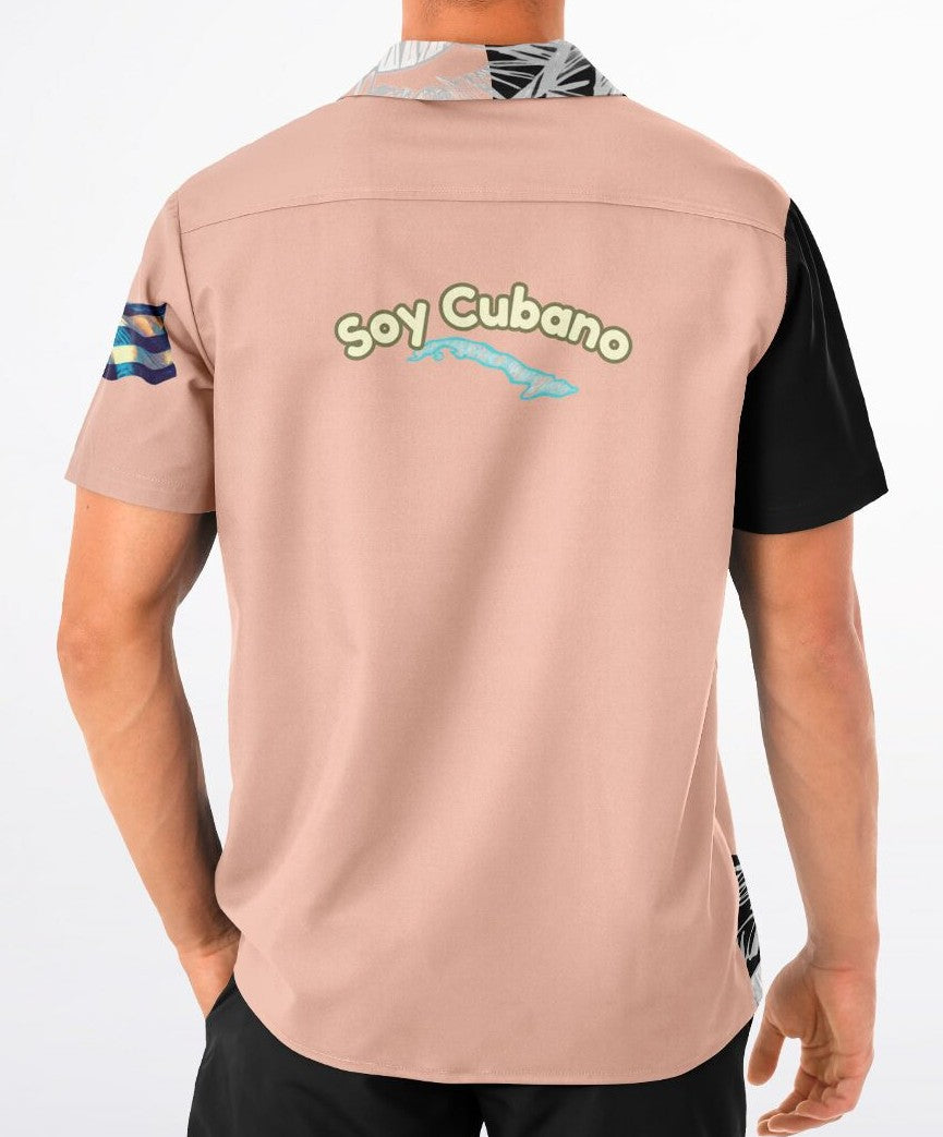 Shirt Camisa Cubana – Cuban Palm Leafs Secondary image